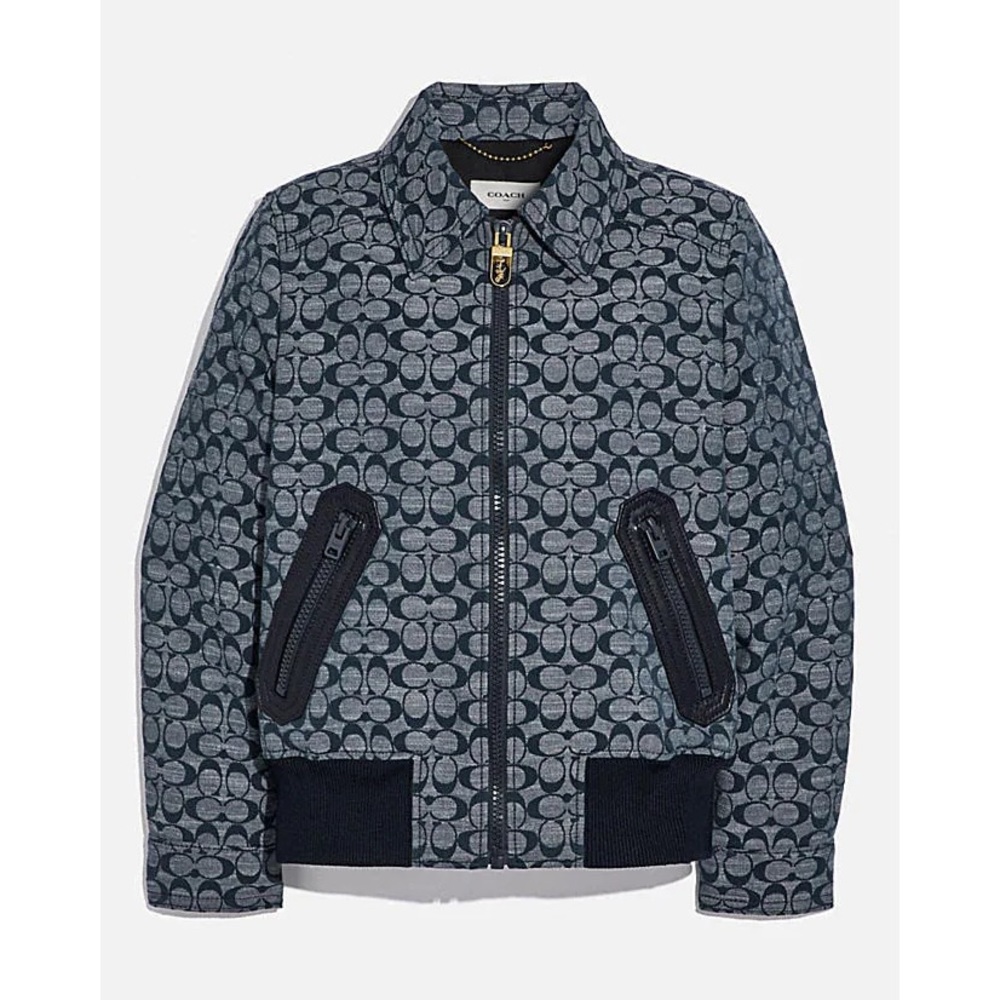 COACH SIGNATURE C BLOUSON JACKET SIZE 4 SMALL NWT